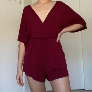Maroon romper
